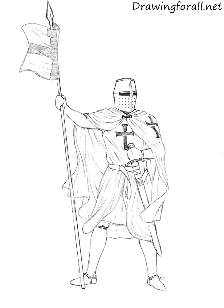 Knight Drawing Sketch