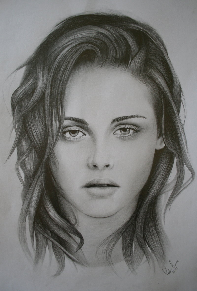 Kristen Stewart Beautiful Image Drawing