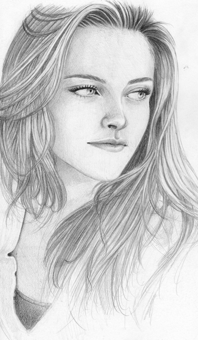 Kristen Stewart High-Quality Drawing