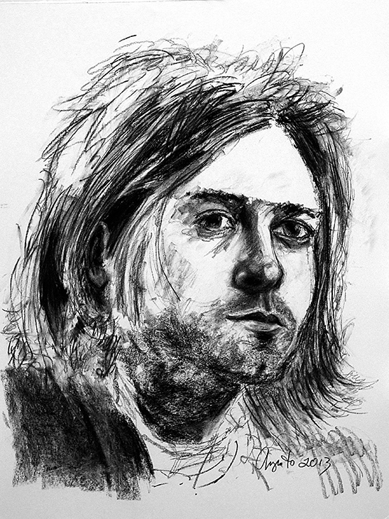 Kurt Cobain Drawing Amazing