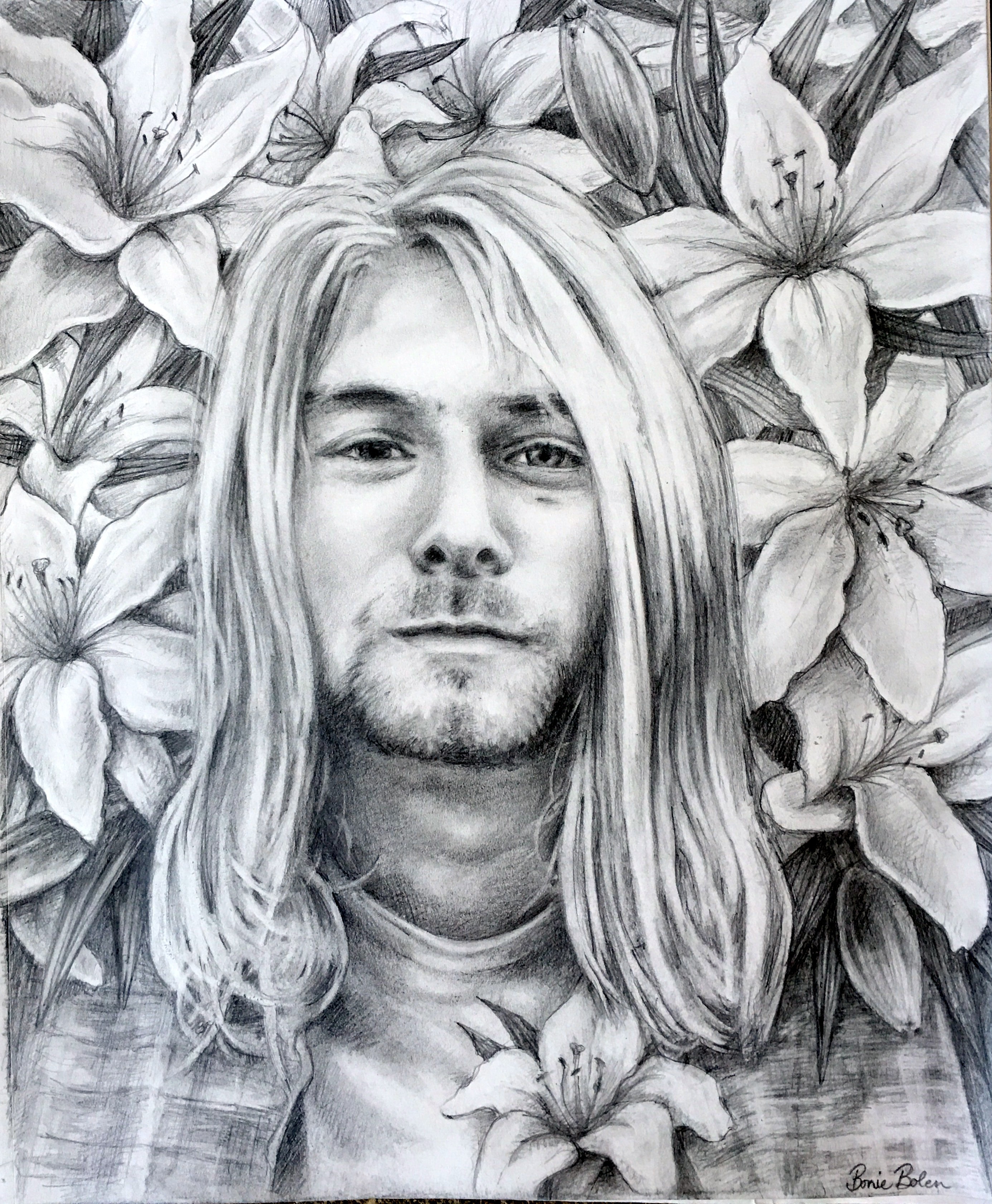 Kurt Cobain Drawing Best