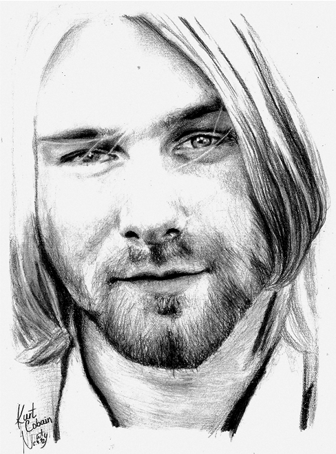 Kurt Cobain Drawing Image
