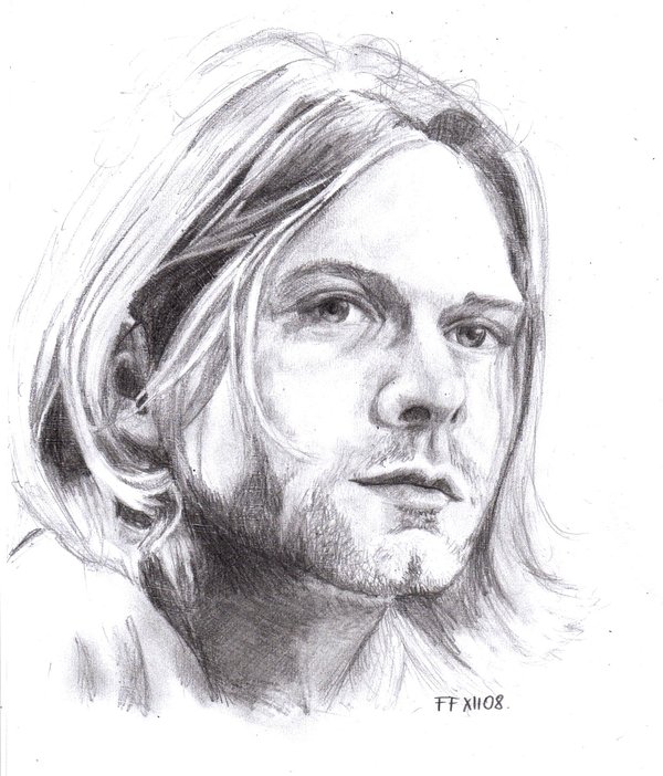Kurt Cobain Drawing Photo