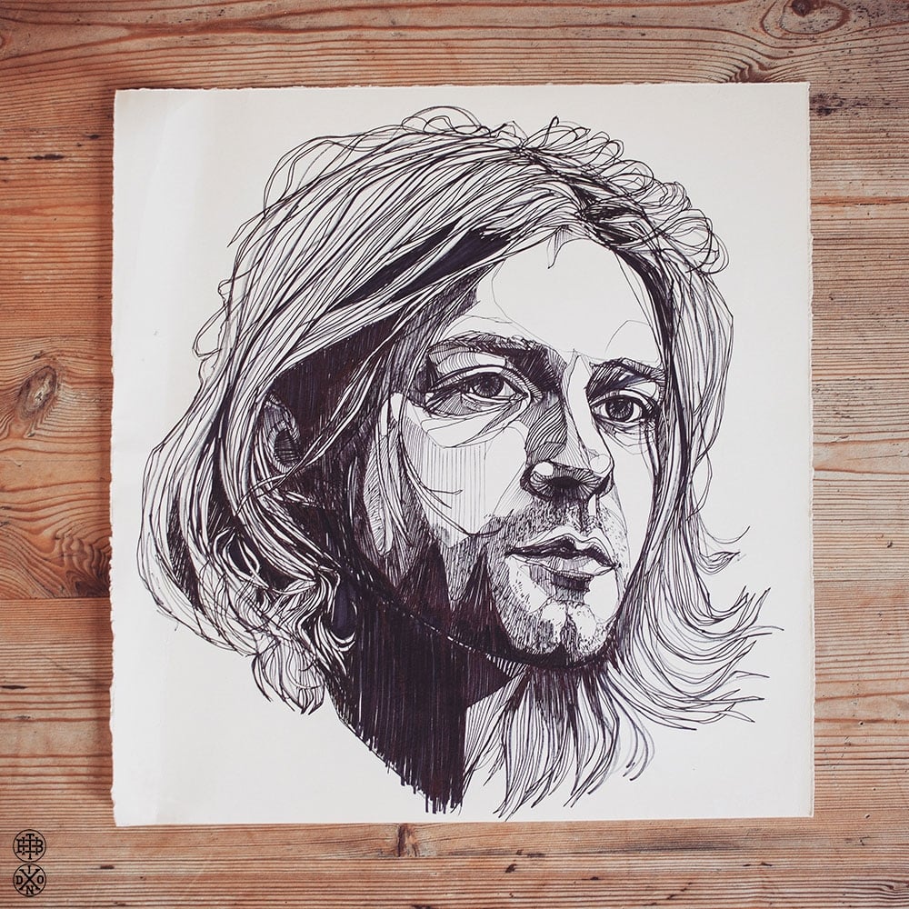 Kurt Cobain Drawing Photos