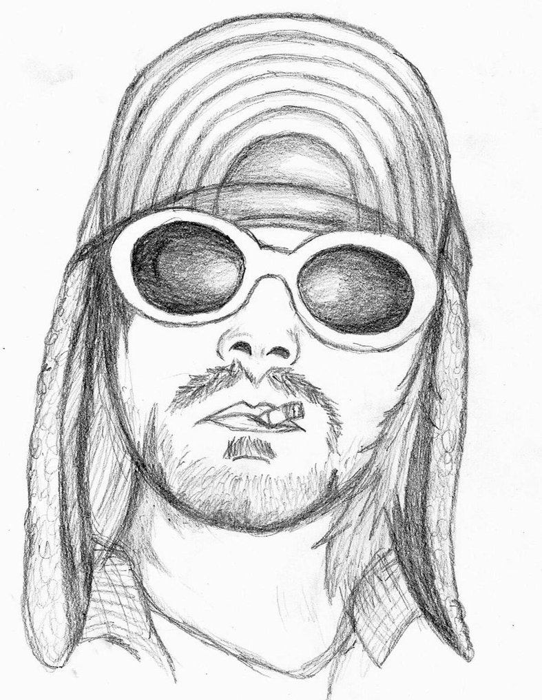 Kurt Cobain Drawing Pic
