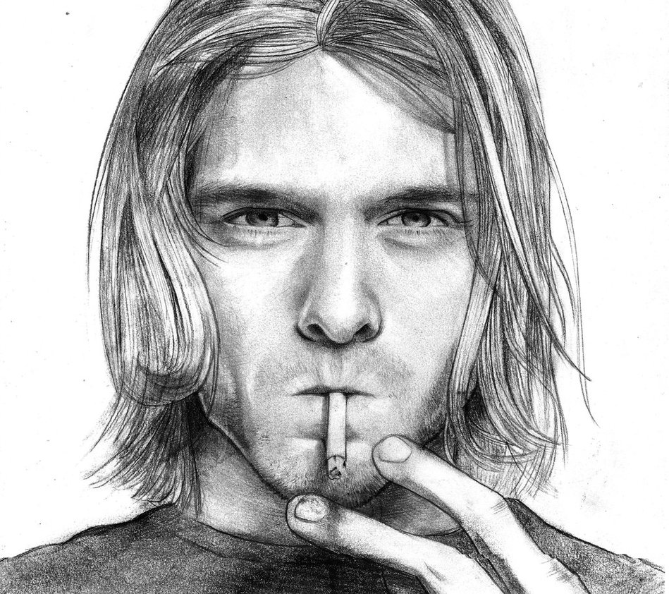 Kurt Cobain Drawing Picture