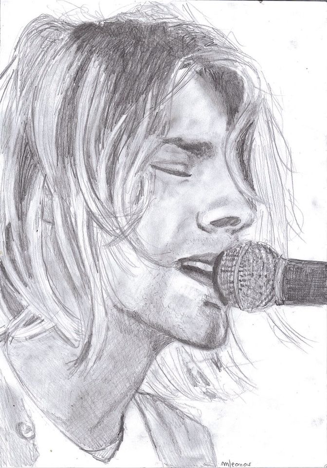 Kurt Cobain Drawing