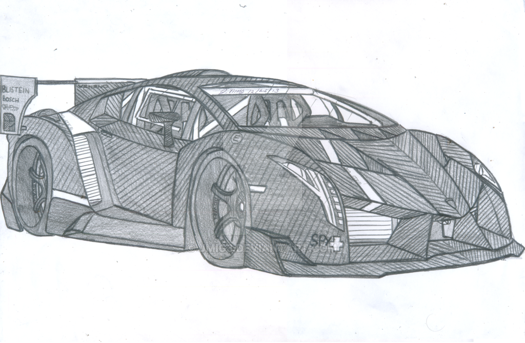 Lamborghini Veneno Drawing Images