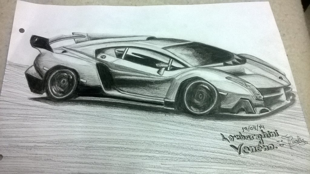 Lamborghini Veneno Drawing Pics