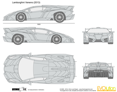 Lamborghini Veneno Drawing