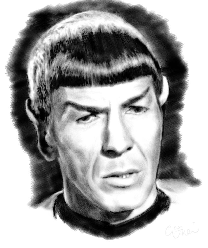 Leonard Nimoy Drawing Pictures