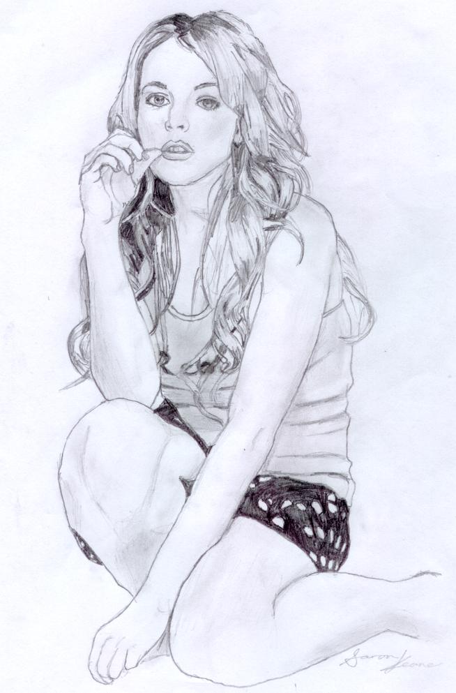 Lindsay Lohan Drawing Art