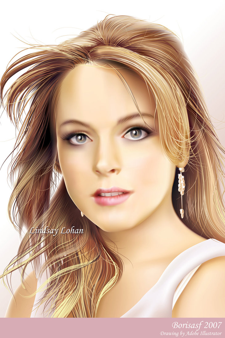Lindsay Lohan Drawing Sketch
