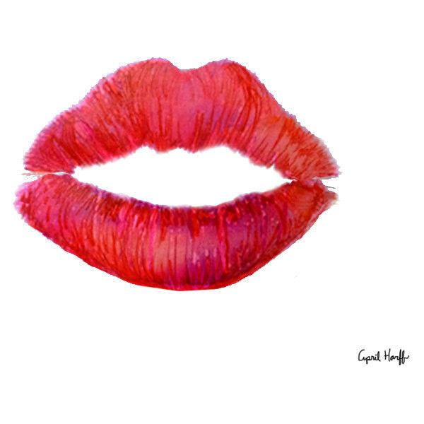 Lipstick Stain Drawing