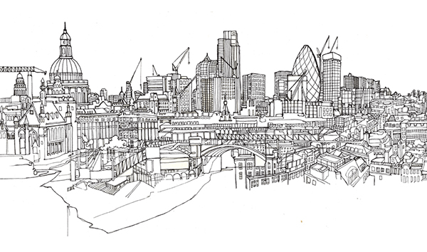 London Drawing Sketch