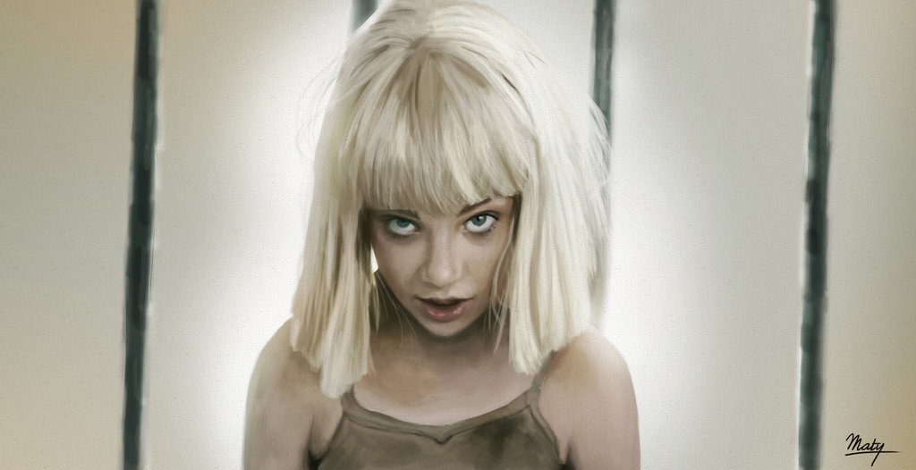 Maddie Ziegler Sia Drawing High-Quality