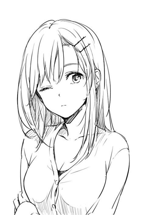Manga Girl Art Drawing