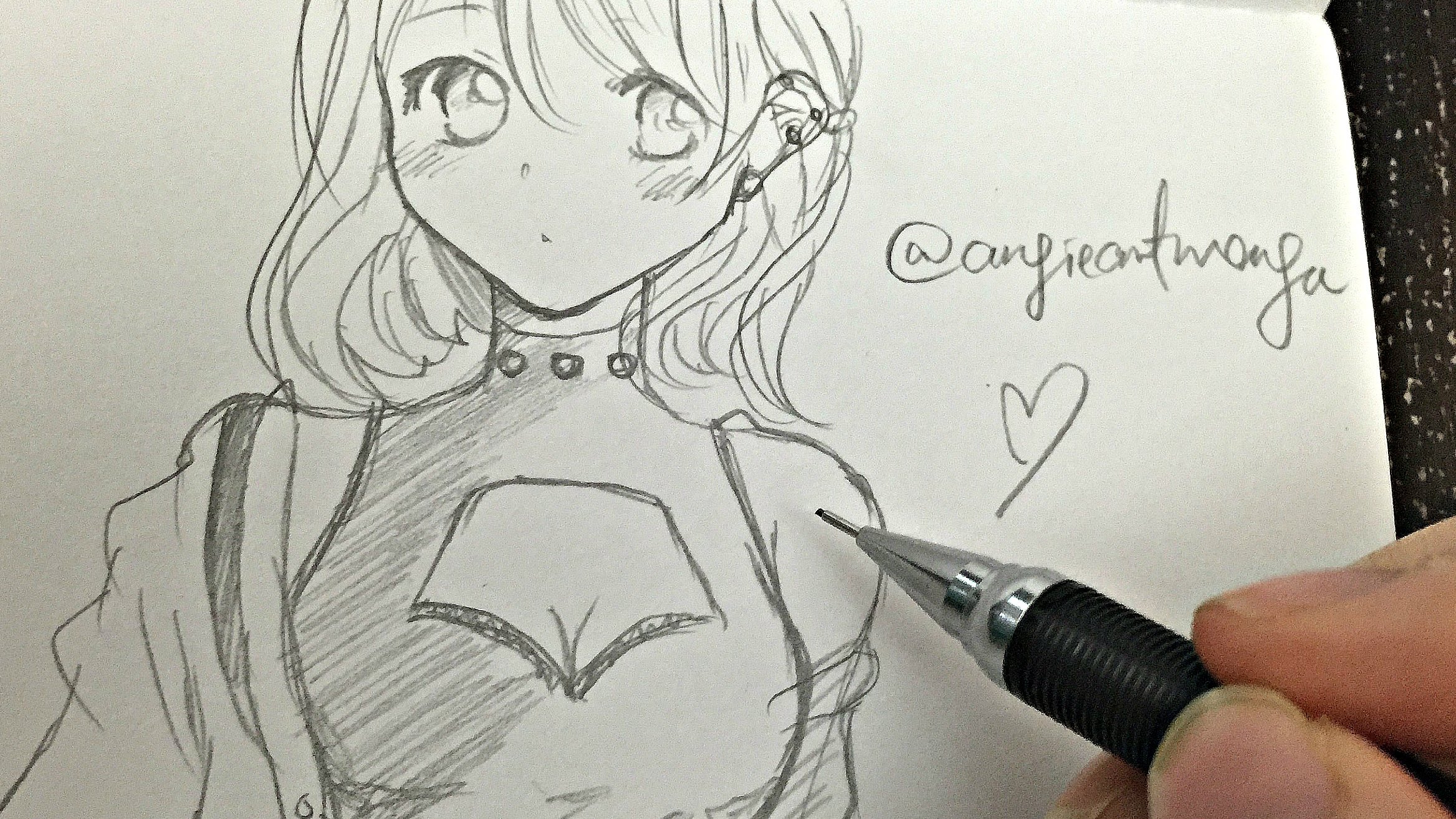 Manga Girl Drawing Creative Art