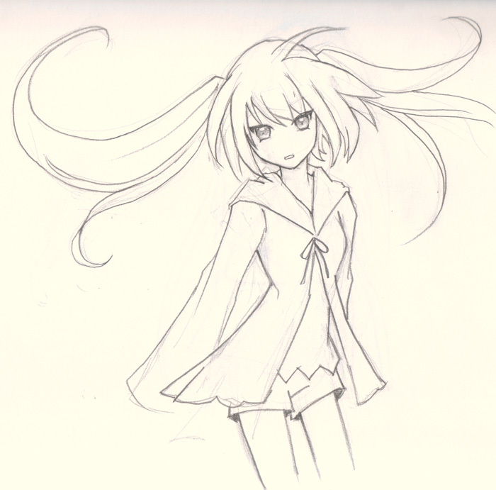 Manga Girl Drawing Pictures