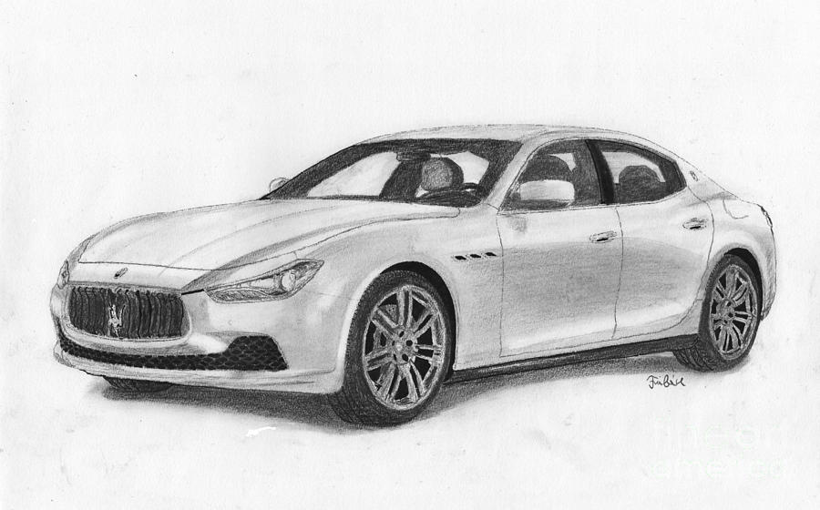 Maserati Drawing Beautiful Art