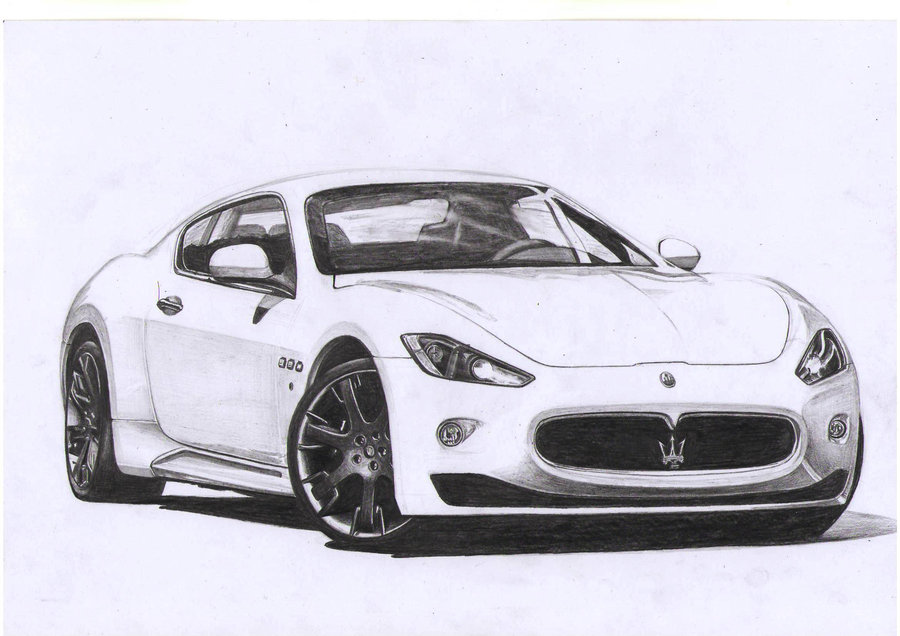Maserati Drawing Realistic