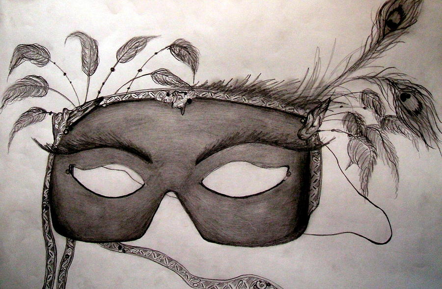 Masquerade Mask Drawing High-Quality