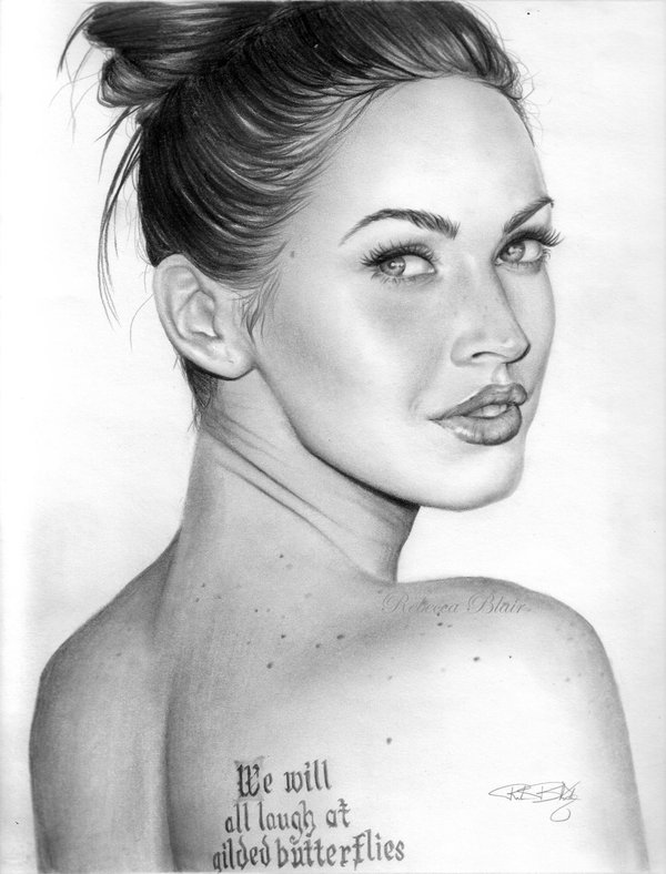 Megan Fox Art Drawing