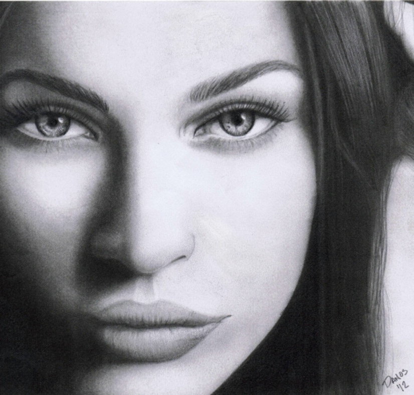 Megan Fox Drawing Beautiful Image