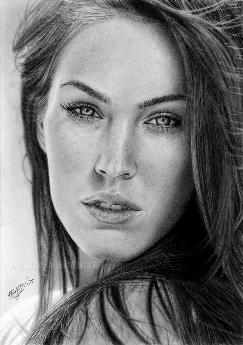 Megan Fox Drawing