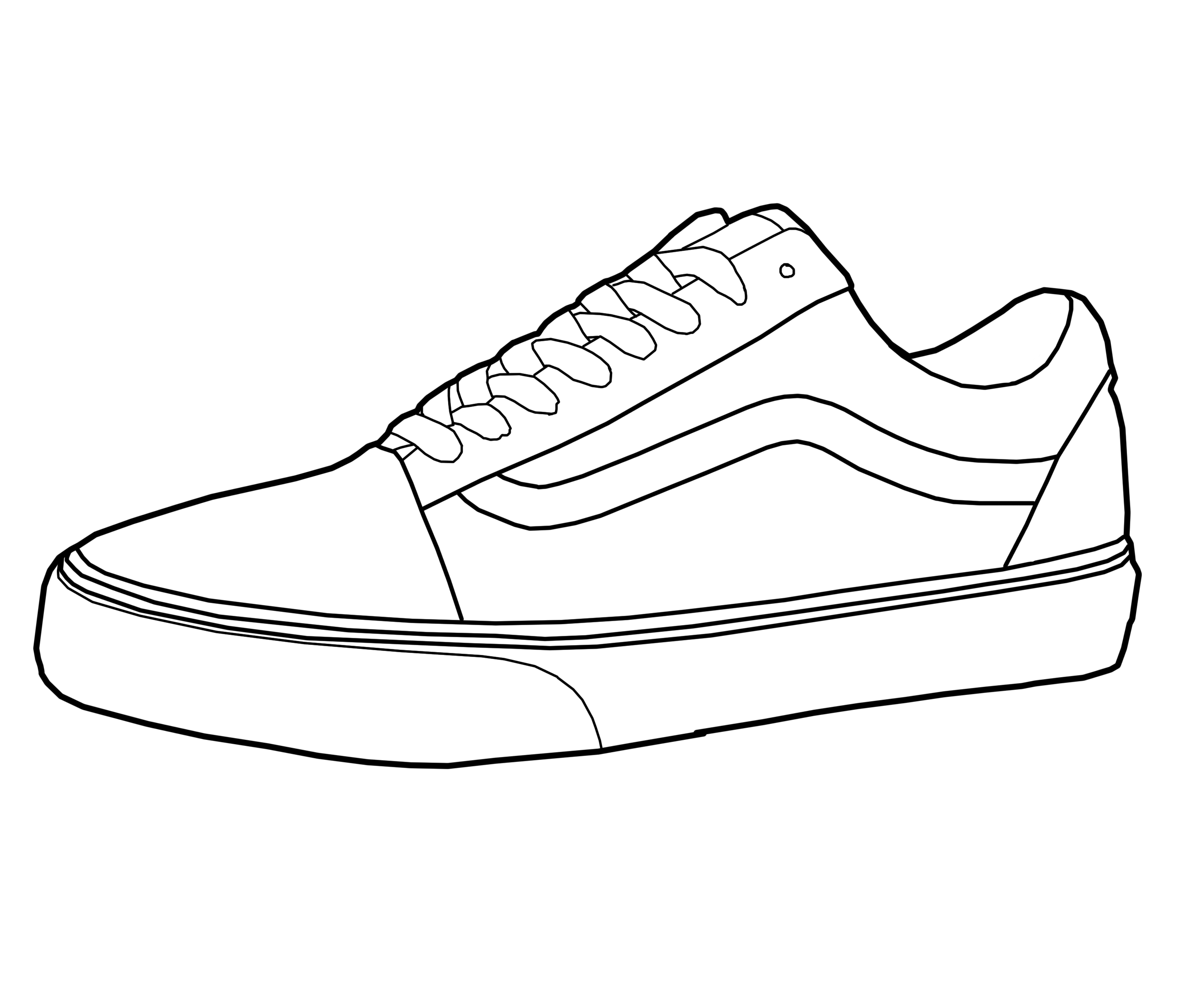 Men Shoes Image Drawing