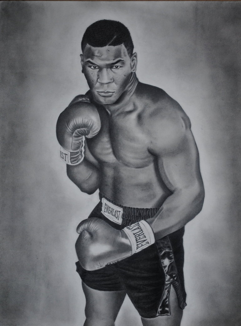 Mike Tyson Drawing, Pencil, Sketch, Colorful, Realistic Art Images