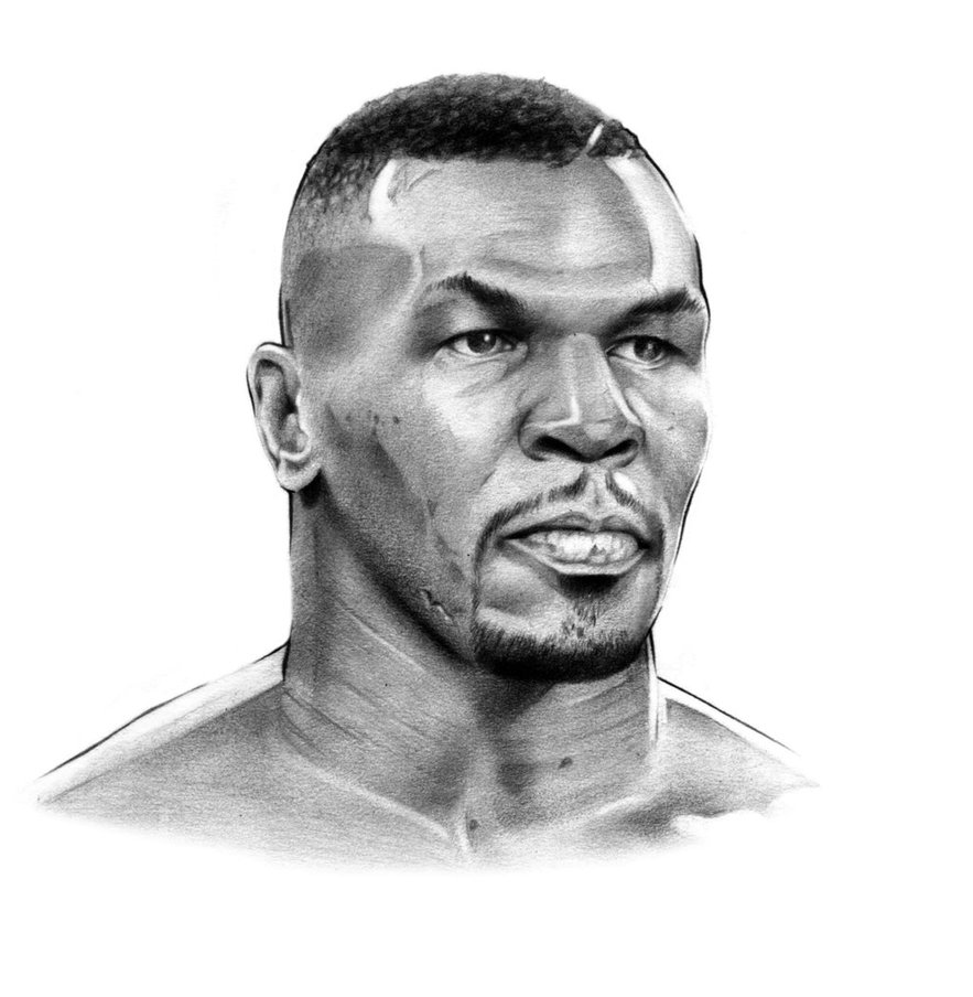 Mike Tyson Drawing Realistic