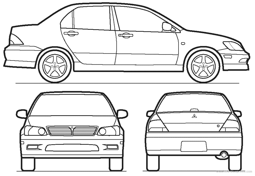 Mitsubishi Drawing Realistic