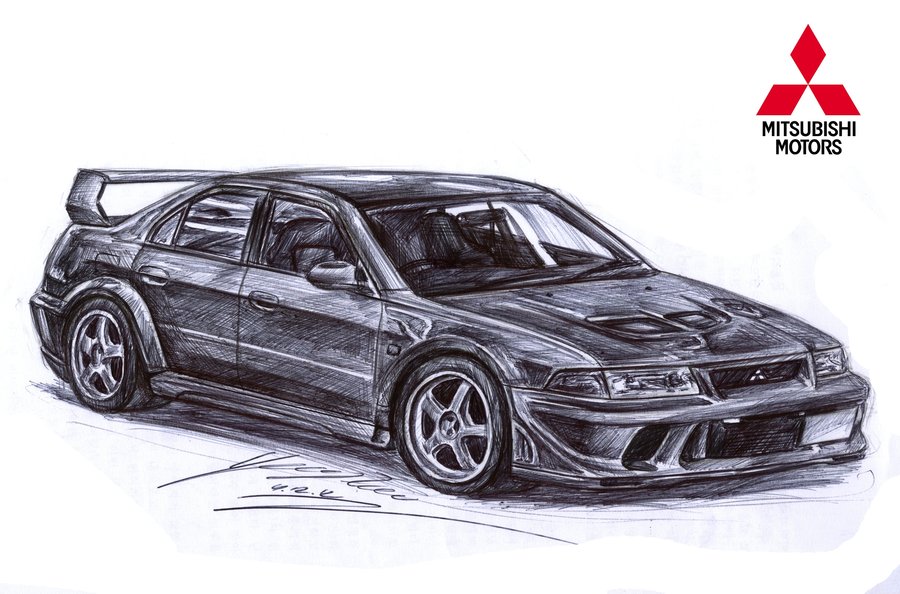 Mitsubishi Drawing Sketch