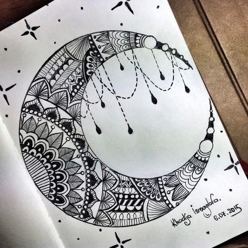 Moon Drawing Image