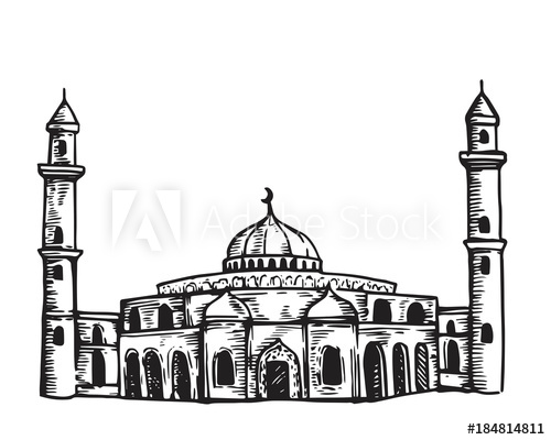 Mosque Drawing Pics
