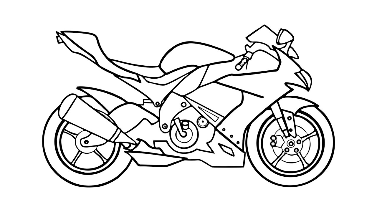 Motorcycle Drawing Amazing