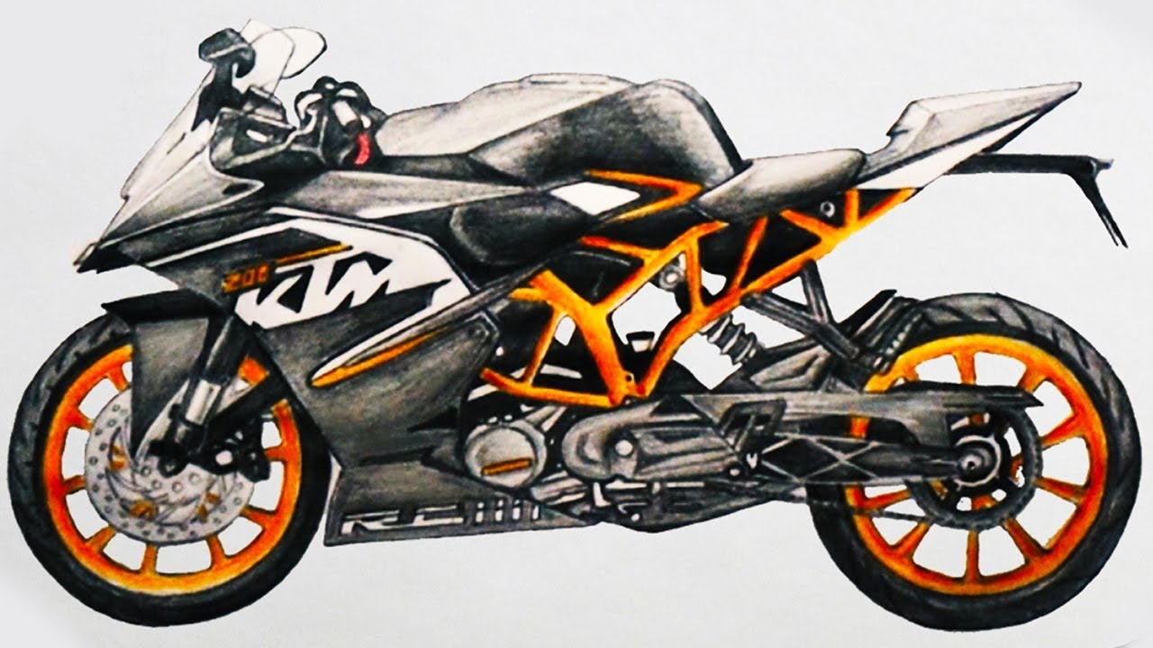 Motorcycle Drawing Best