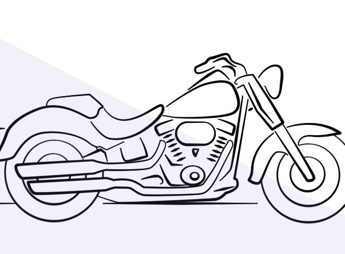 Motorcycle Drawing Creative Art