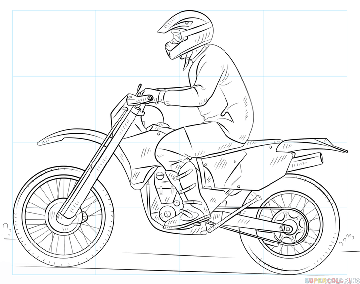 Motorcycle Drawing Photo