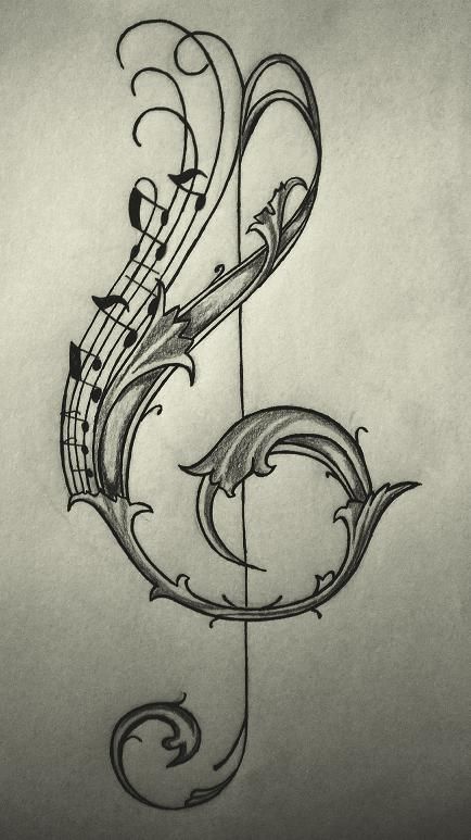 Music Notes Drawing Pic