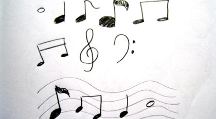Music Notes Sketch - Drawing Skill