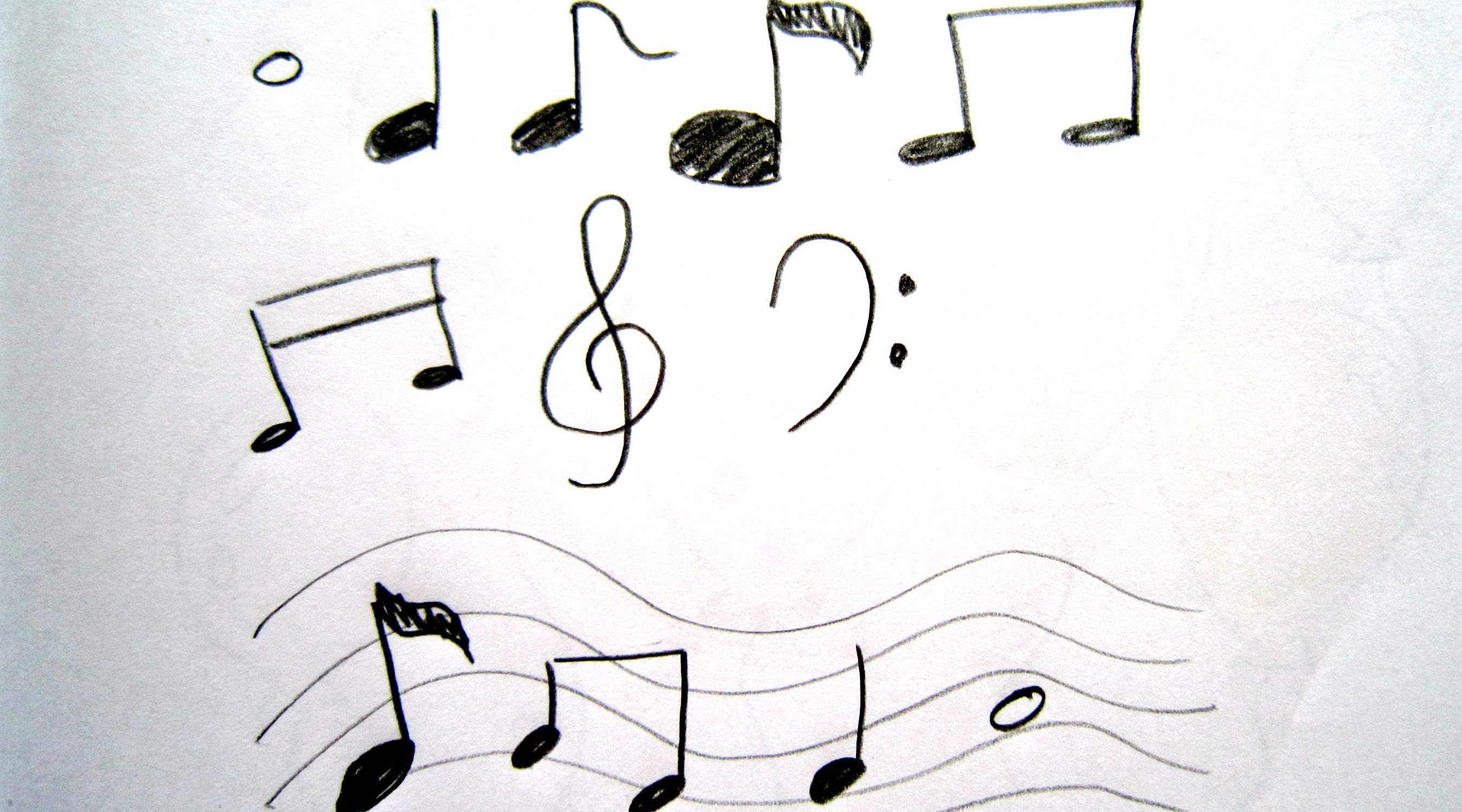 How to Draw Music Note | Easy Musical Note drawing - YouTube