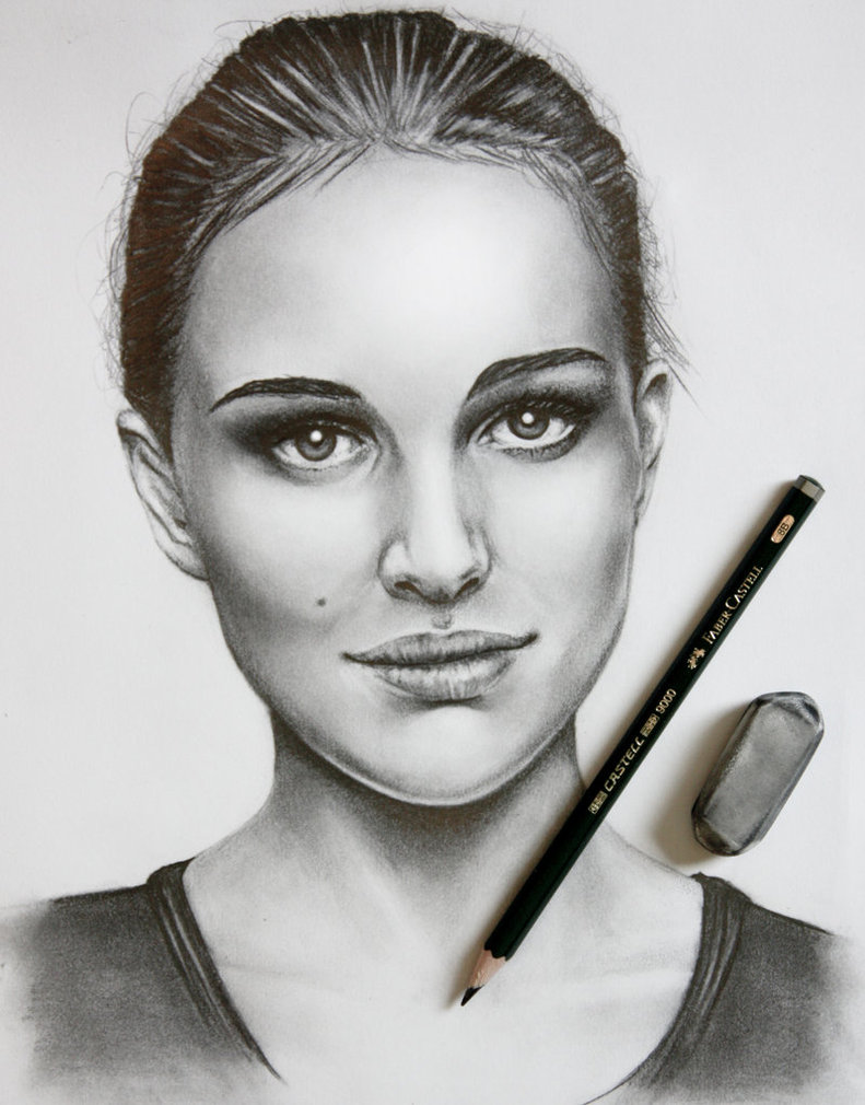 Natalie Portman Drawing Beautiful Art