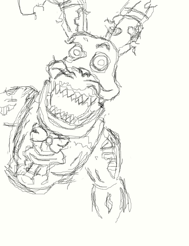 Nightmare Bonnie Art Drawing