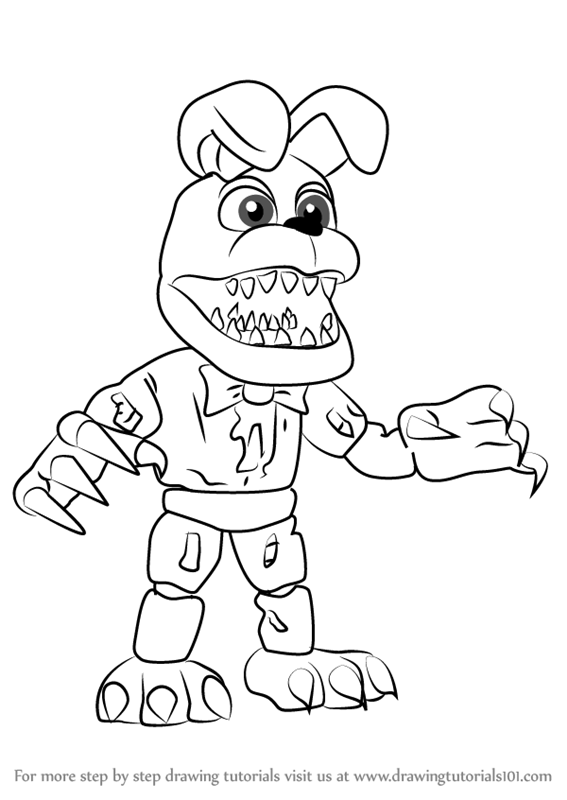 Nightmare Bonnie Drawing Picture