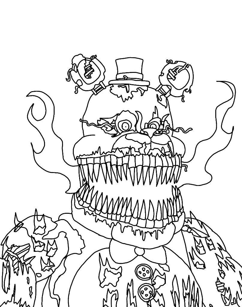 Nightmare Freddy Fazbear Drawing Photo