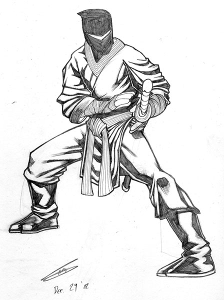 Ninja Art Drawing