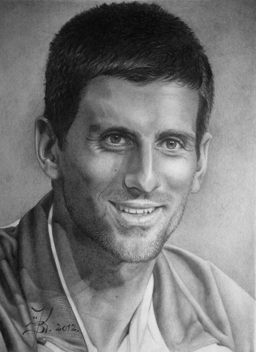 Novak Djokovic Drawing High-Quality