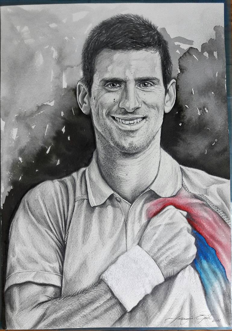 Novak Djokovic Drawing Image